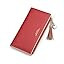 Womens Wallet Cute Elegant Long Slim Card Holder Case Minimalist Coin Purse Thin Tassels Zip Clut... | Amazon (US)