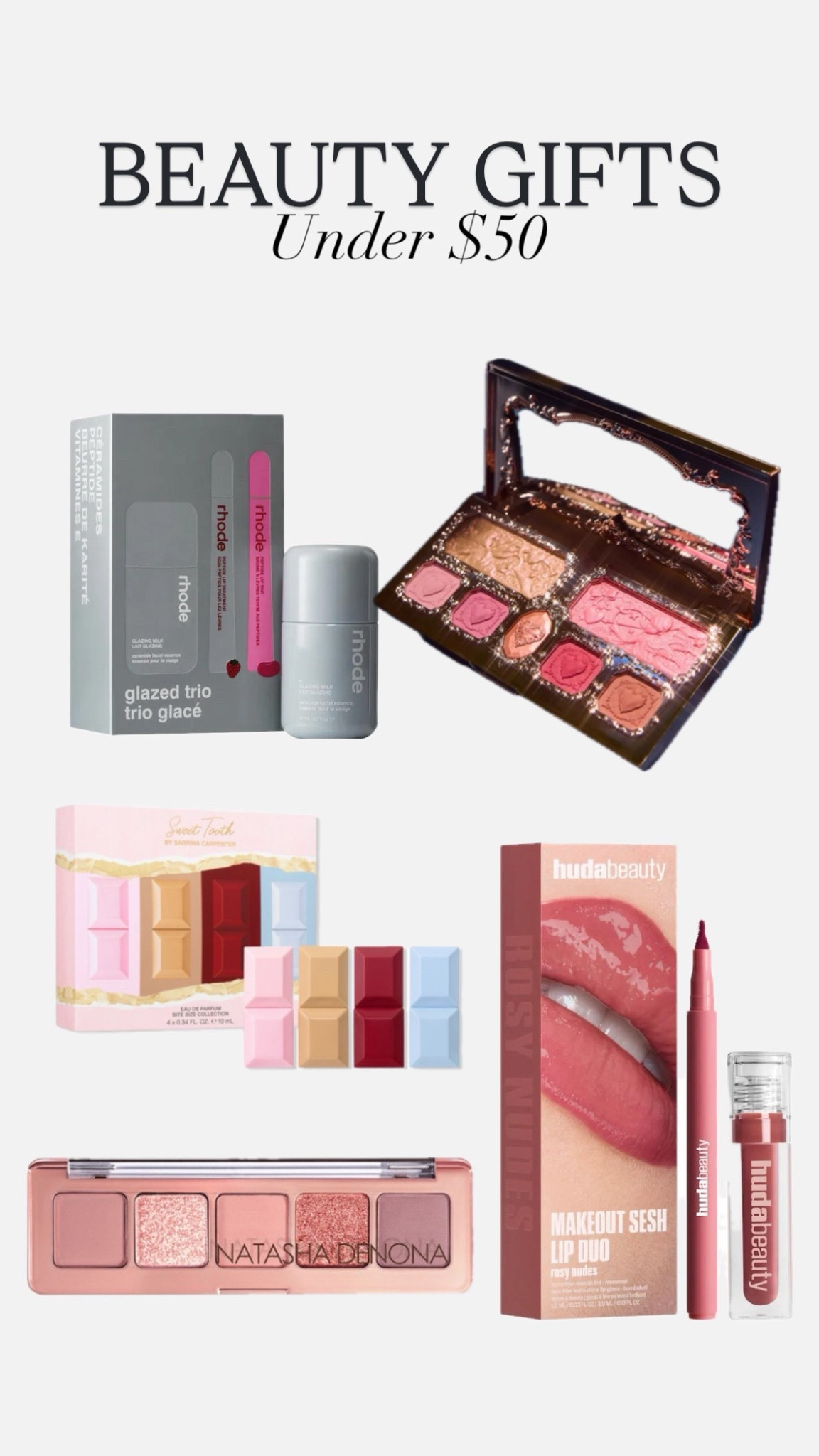 Beauty gifts, gifts under $50, affordable gifts, sephora gifts, ulta gifts, gifts for her, makeup gifts, affordable beauty, affordable makeup, perfume, stocking stuffers

#LTKBeauty #LTKGiftGuide #LTKHoliday