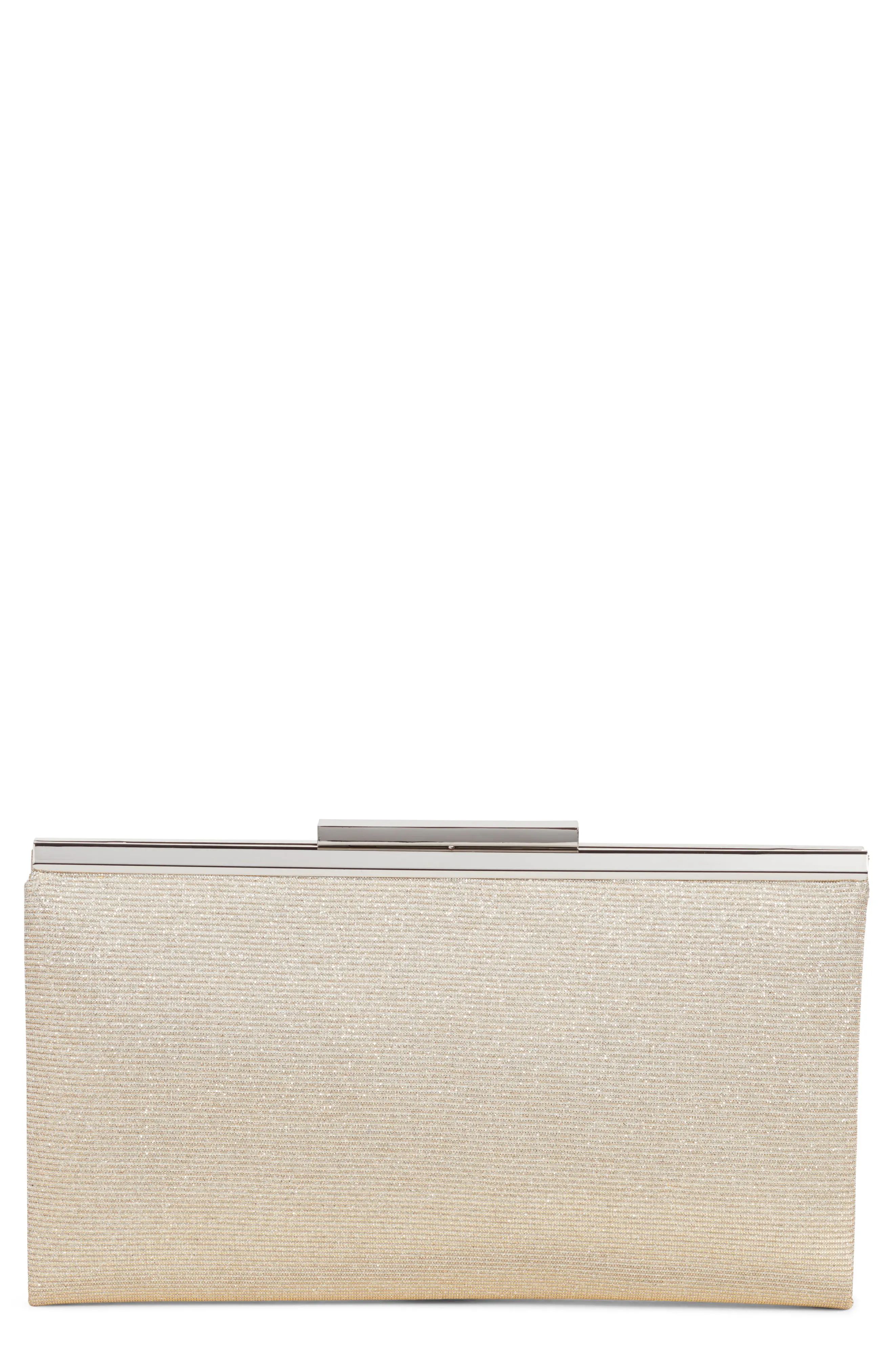 Nordstrom Glitter Clutch - Metallic | Nordstrom