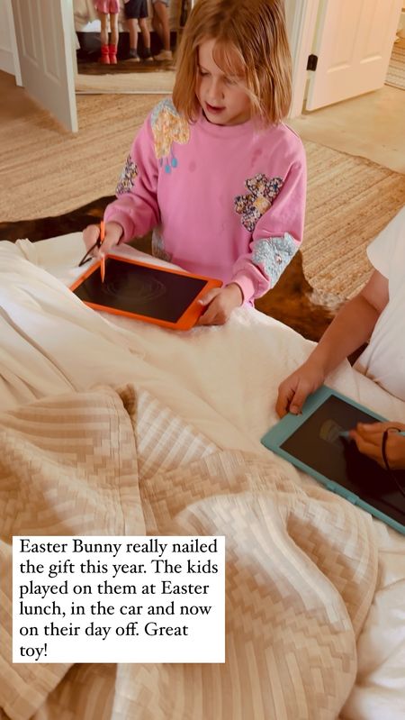 The Easter bunny really got it right this year with the sketch tablets for the kids. They have taken them everywhere since they got them and are finding all kinds of things to play together on them. (Tiktactoe, drawing challenges) 

#LTKsalealert #LTKfamily