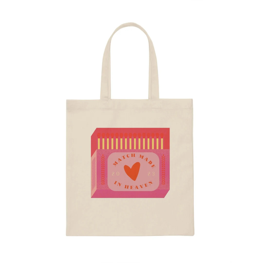 Match Made in Heaven Tote, Bachelorette Party Gift Bag, Beach Party Tote, Disco Party Theme, Girl... | Etsy (US)