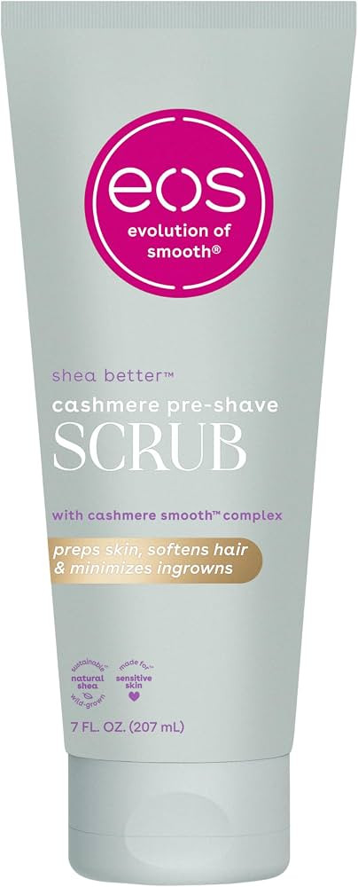 eos Cashmere Skin Collection Pre-Shave Scrub - Vanilla Cashmere, Exfoliating Body Scrub, Hydratin... | Amazon (UK)