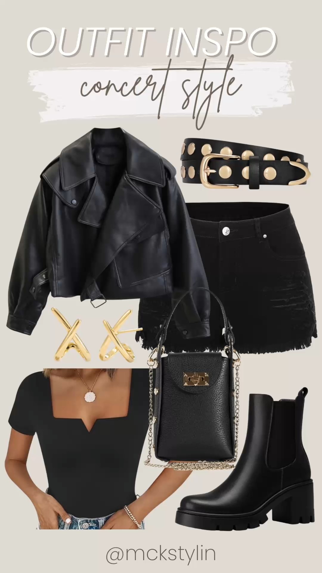 A fun concert look 🖤

#LTKootd