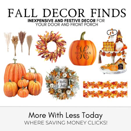 Embrace fall and prepare for Thanksgiving with these inexpensive and festive fall decorations for your door or front porch! 🍂

#LTKSeasonal #LTKHoliday #LTKhome