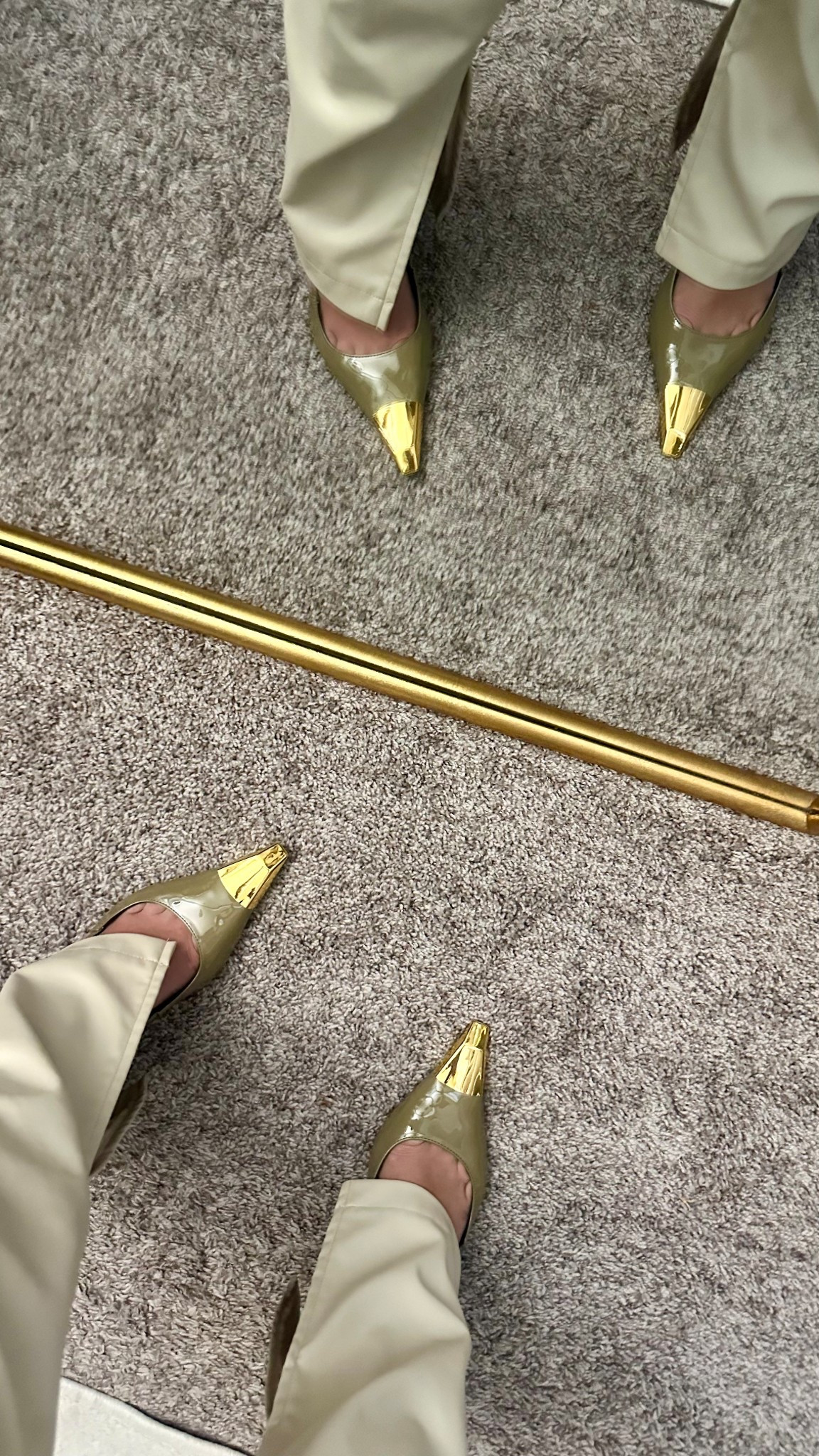 YSL Amazon dupe, gold tip stiletto slingback heels.

so comfy, BUT size up 1 whole size 

#LTKSpringSale #LTKSeasonal #LTKFindsUnder100