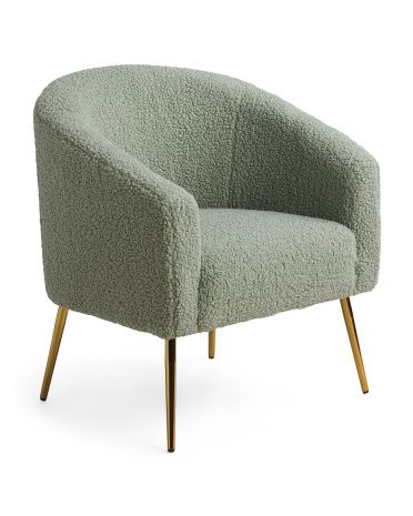 Textured Sherpa Accent Chair | Furniture & Lighting | Marshalls | Marshalls