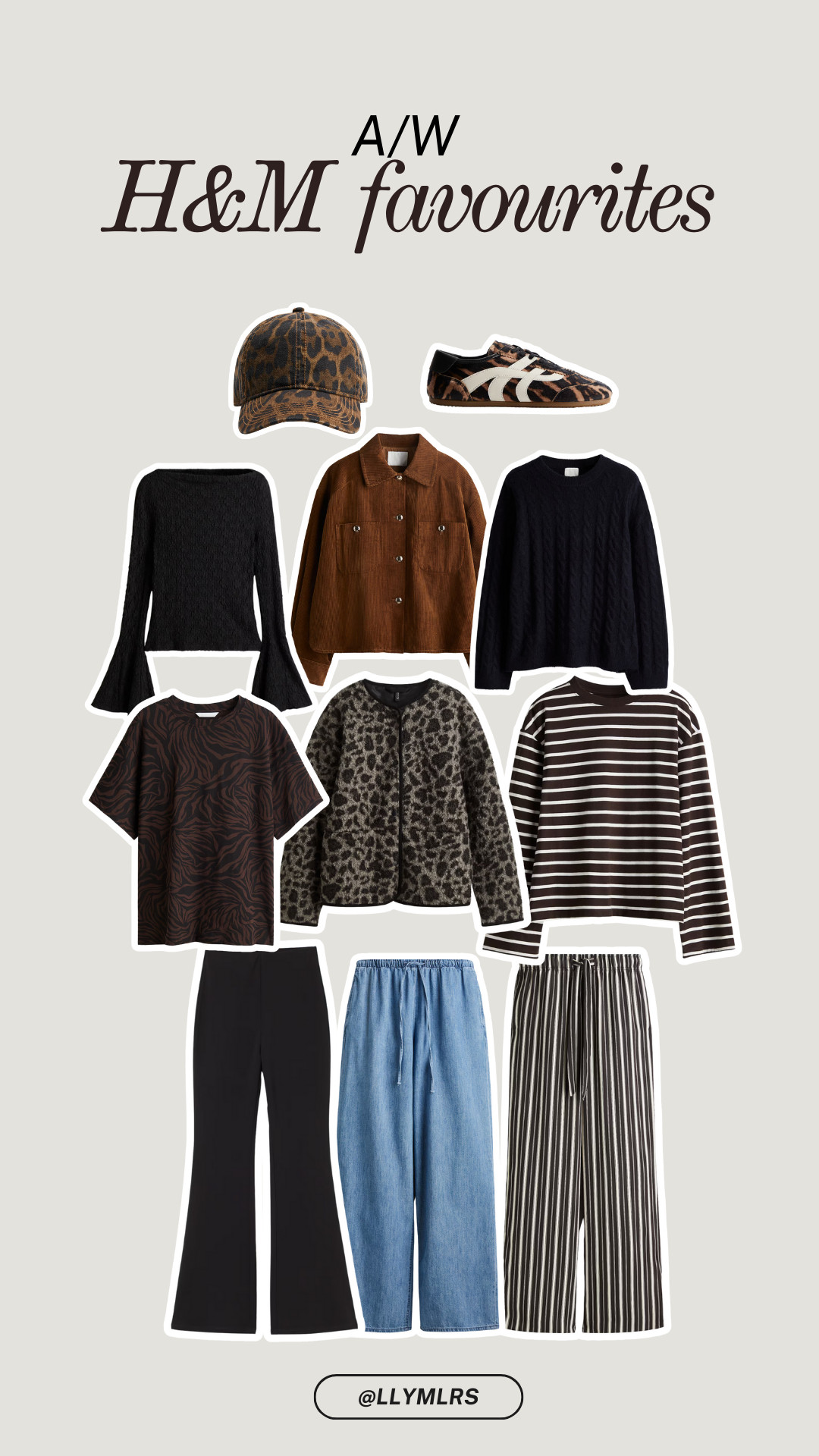 Autumn outfit ideas, H&M favourite, new season, knit jumper, teddy jacket, flared leggings, long-sleeved cotton top, denim trousers, drawstring trousers, trainers, outfit idea 

 #LTKautumn #LTKeurope