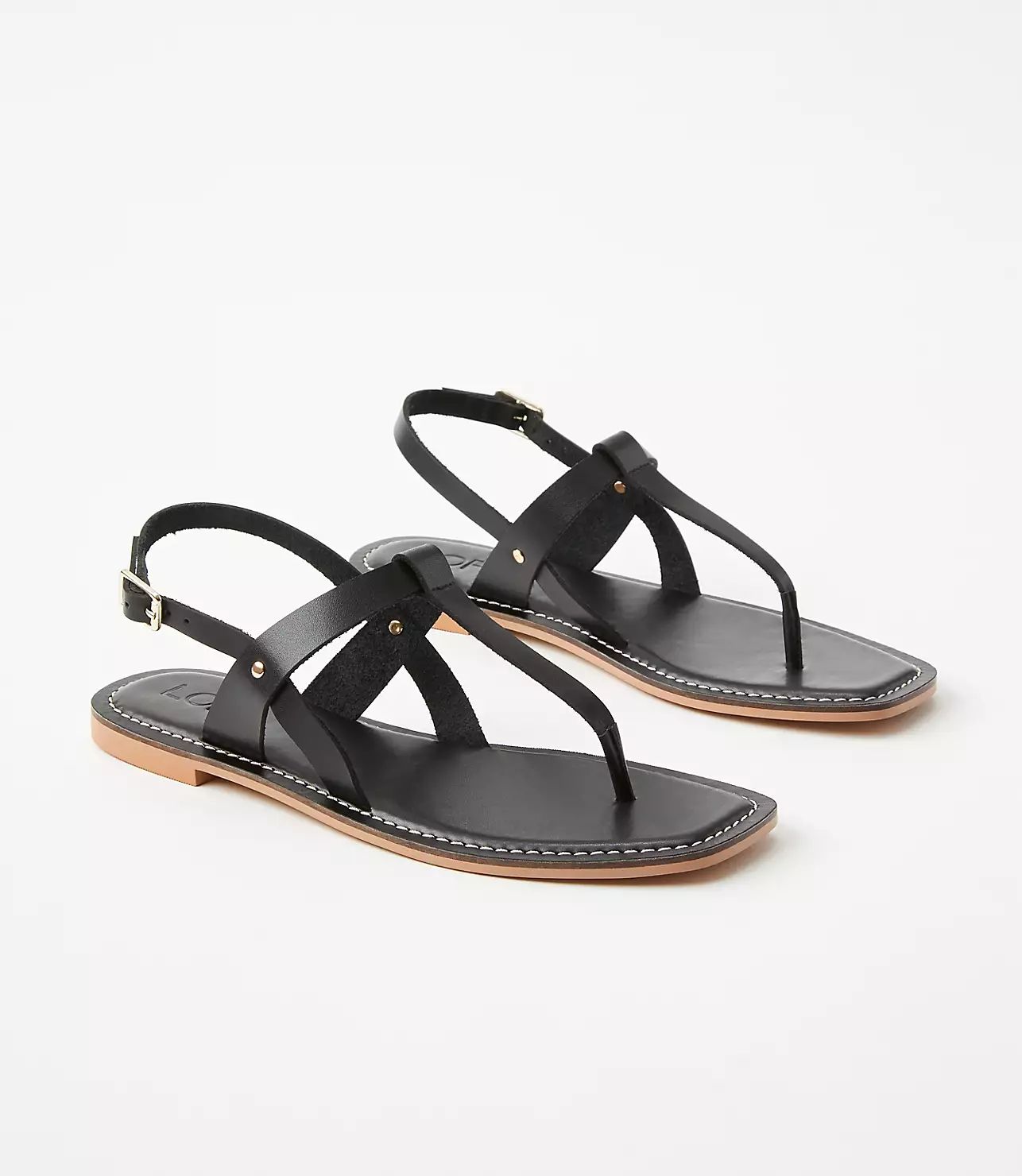 Leather Thong Sandals | LOFT