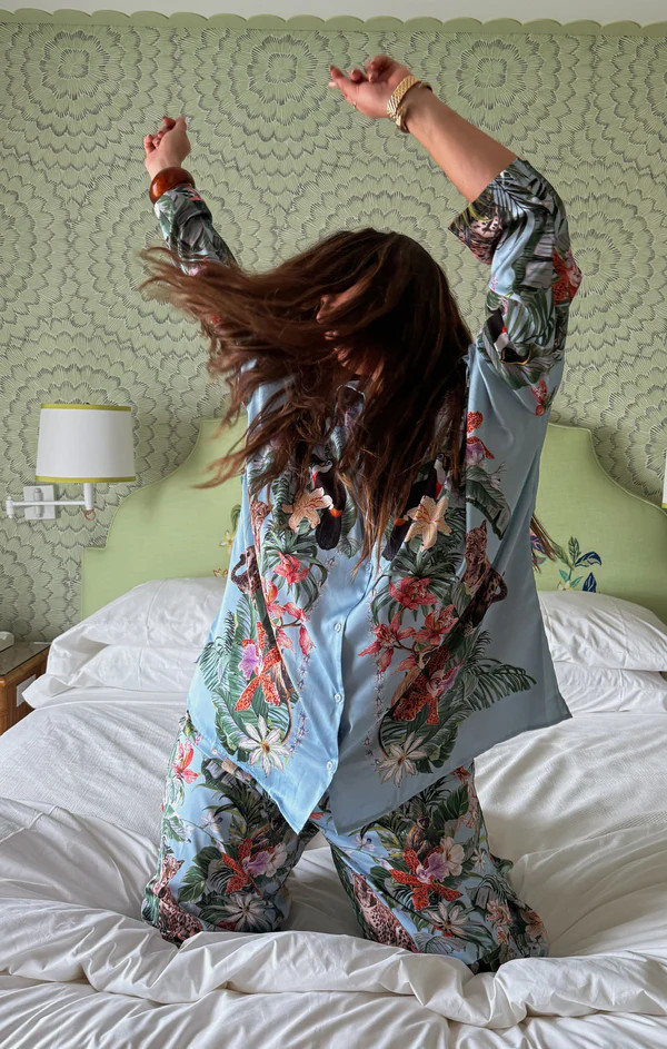 Overslept PJ Set ~ Wild Jungle Mirage Silky | Show Me Your Mumu