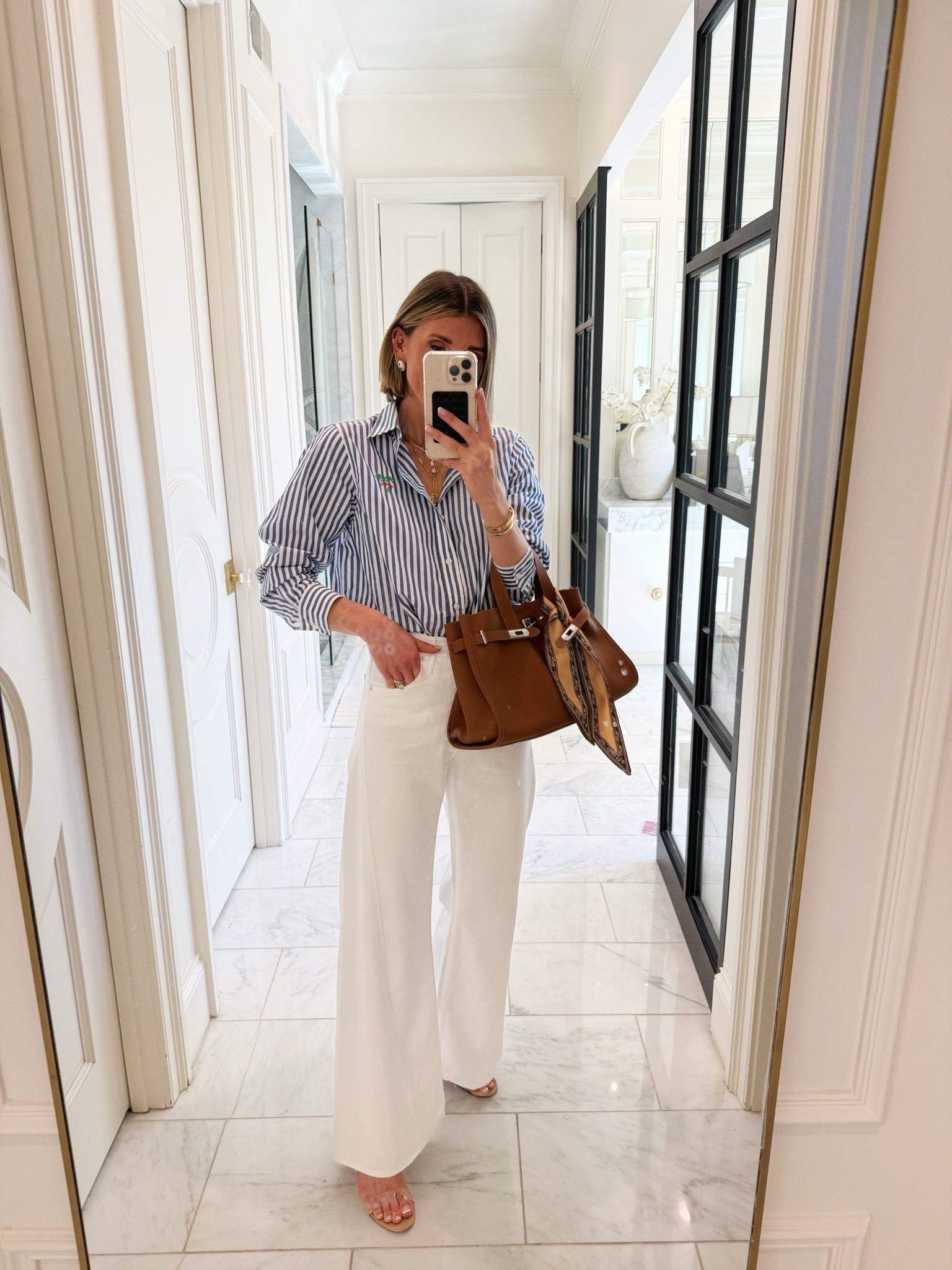 The VIRAL Mother wide leg jeans …now in a new white wash for summer! 

{For the perfect fit, I sized down one size.}

#LTKjeans