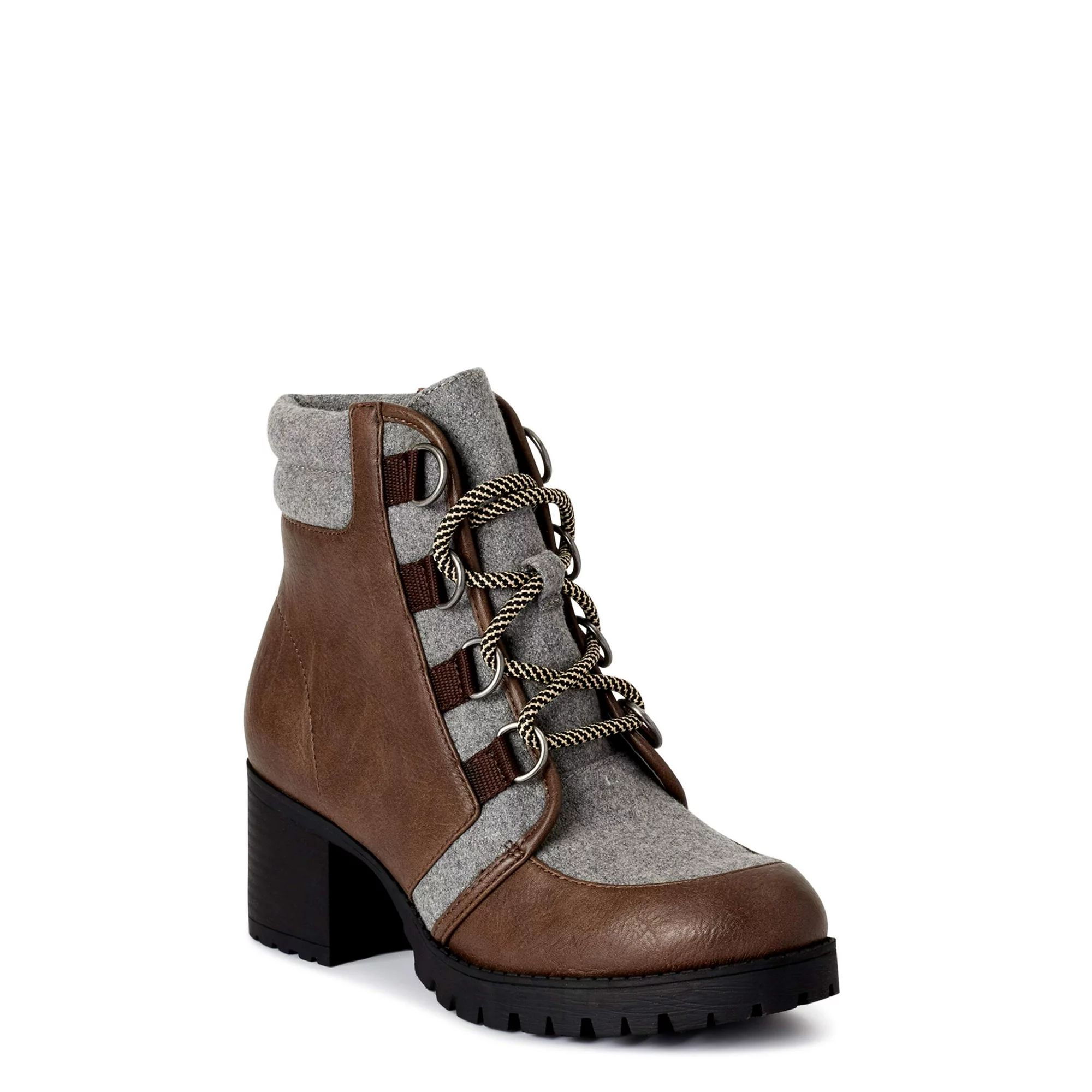 Scoop Women’s Sadie Heeled Hiker Boots | Walmart (US)