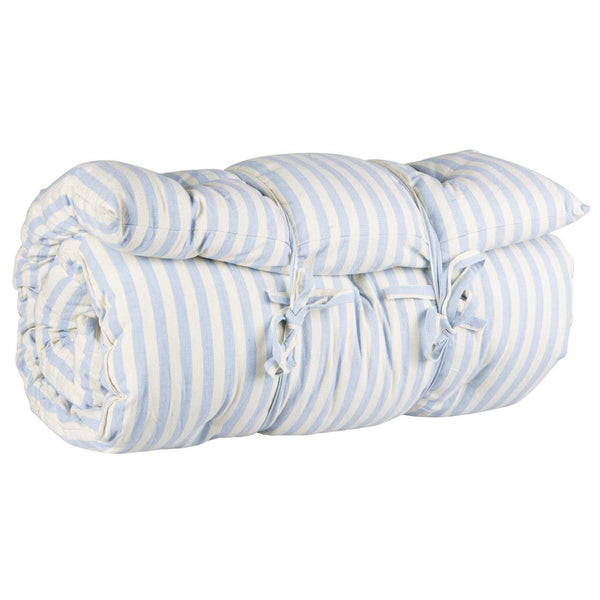 CollardManson Ib Mattress W Dusty Blue And White Thin Stripes - Trouva | Trouva (Global)