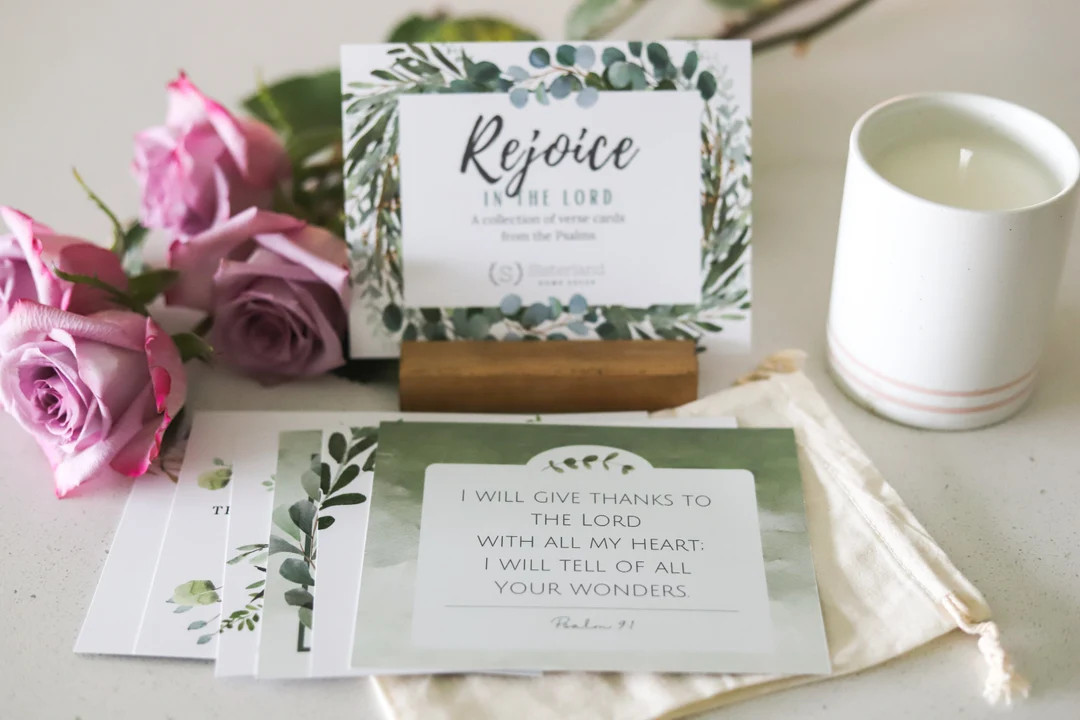 Scripture Cards, Memorizing Cards, Psalm Verse Cards, Bible Study Gift, Gift For Women, ESV KJV V... | Etsy (US)