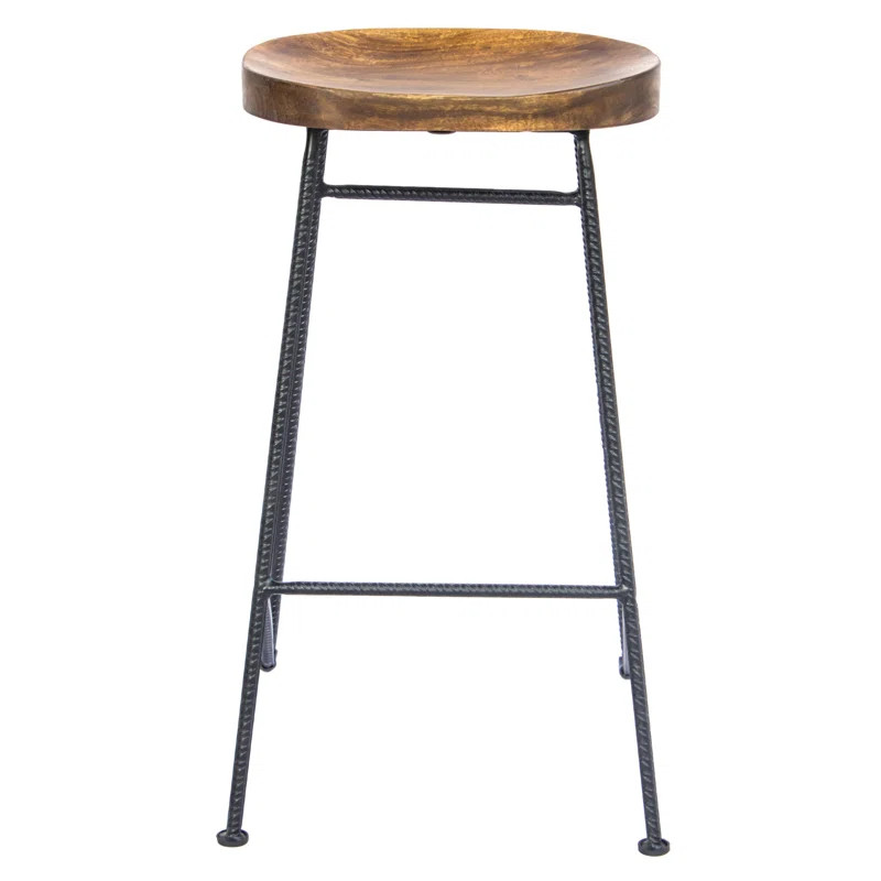 Travon Solid Wood 28" Bar Stool | Wayfair North America