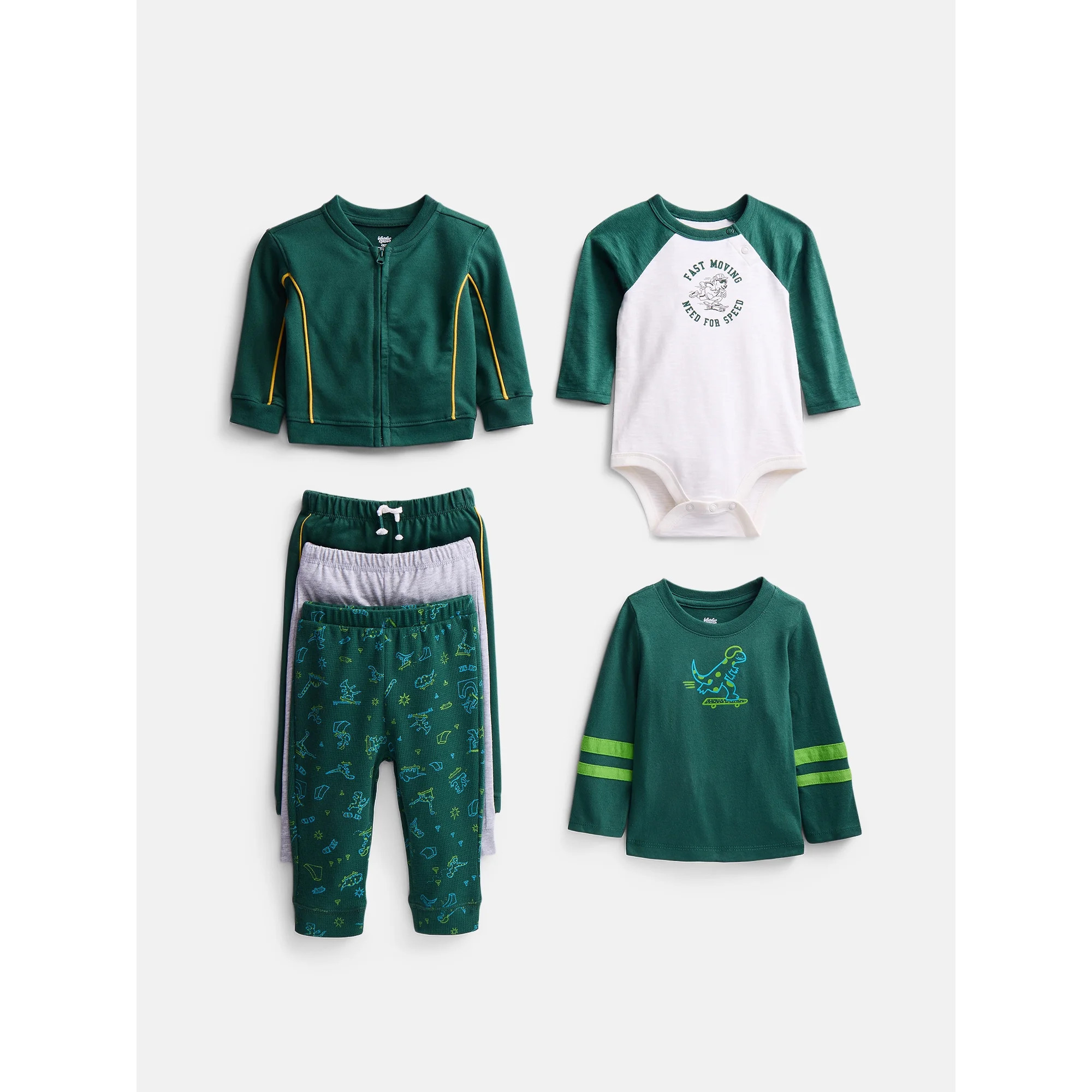 Wonder Nation Baby Boys Outfit Set, 6 Piece, Sizes 0–24M | Walmart (US)