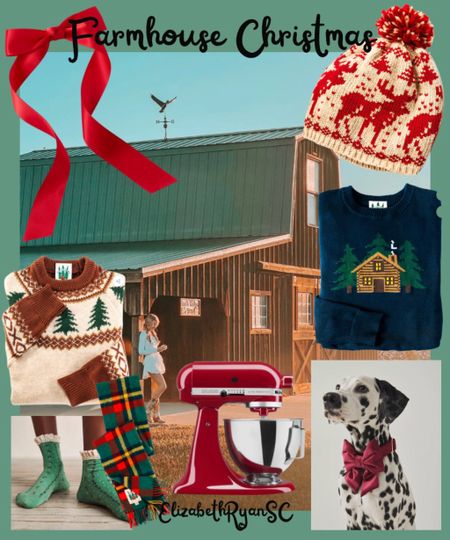 All my favorite picks for a cozy Christmas at the farm! I attached everything shown & my white long sleeve tee, white ruffle mini from LoveShackFancy, and my Justin boots.🎄
Christmas Gifts
Farmhouse Christmas 
Red Hair Bow
Beanie Hat
Holiday Sweater 
Red Mixer
Red Dog Bow Collar 
Tartan Plaid Scarf
Ankle Socks
#ltku
#ltkfamily
#ltkstyletip

#LTKSeasonal #LTKGiftGuide #LTKHoliday