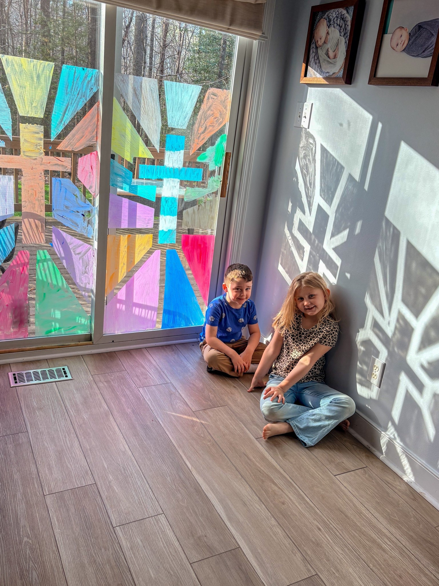 Stained glass window craft for Easter! 🎨🪟 

#LTKmomlife #LTKKids #LTKSeasonal