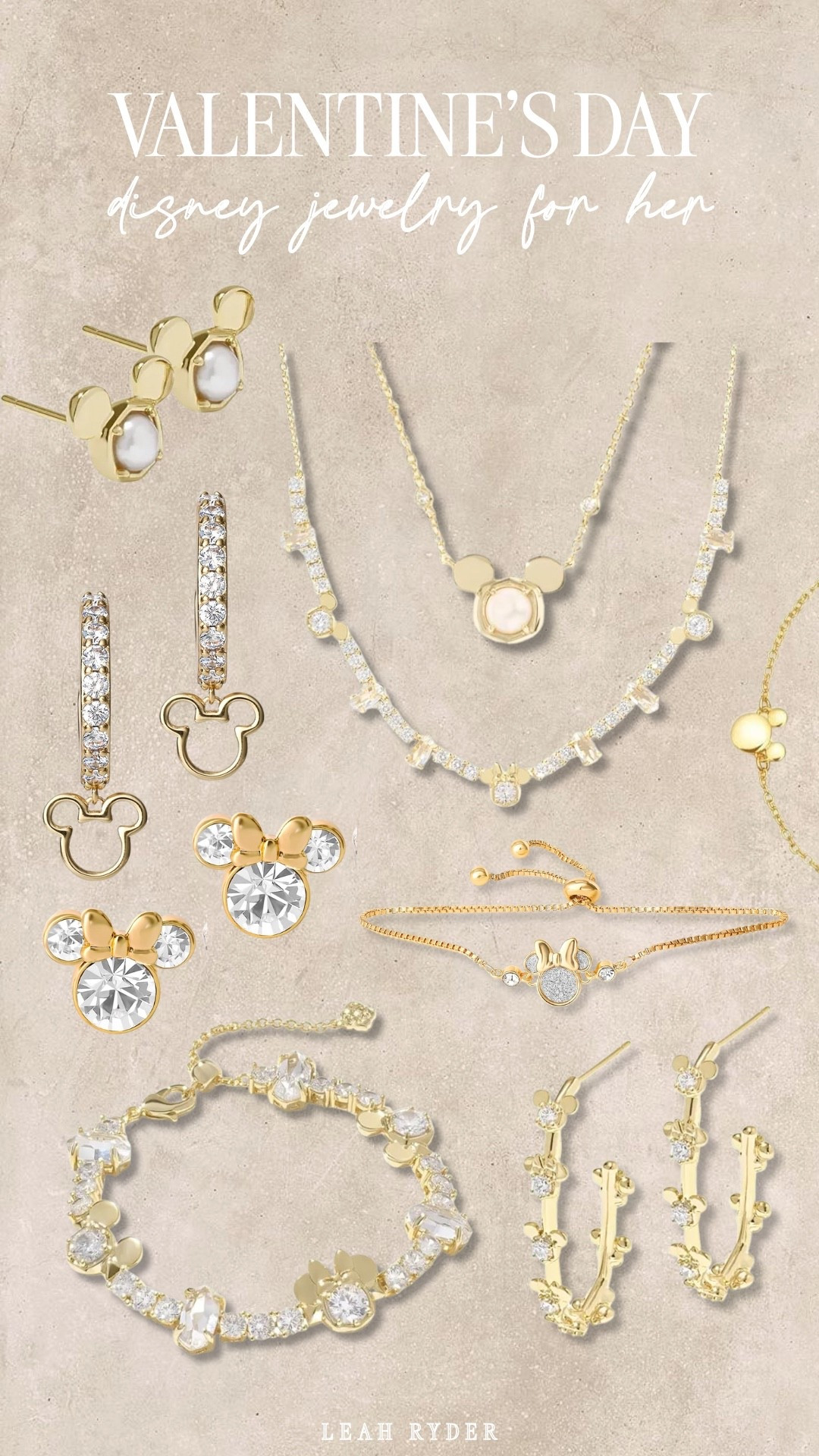 This Valentine’s Day Disney jewelry collection features gold and crystal Minnie and Mickey-inspired designs that feel elegant, timeless, and giftable. Each piece adds a subtle Disney touch while still working for everyday outfits and special occasions. These Disney jewelry gifts for women are perfect for fans who love classic silhouettes with a bit of sparkle. Ideal for Valentine’s Day gifting, anniversaries, or Disney lovers who prefer refined, wearable accessories.

#LTKBeauty #LTKSeasonal #LTKFindsUnder100