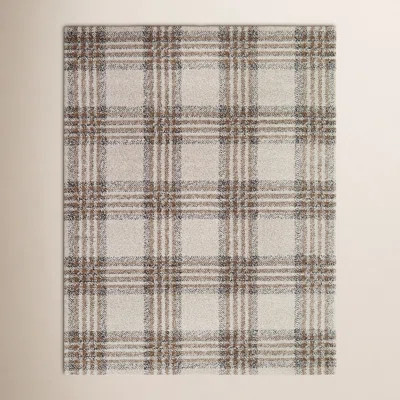 Kage Monte Brown/Gray/Black Classic Plaid Area Rug | Wayfair North America