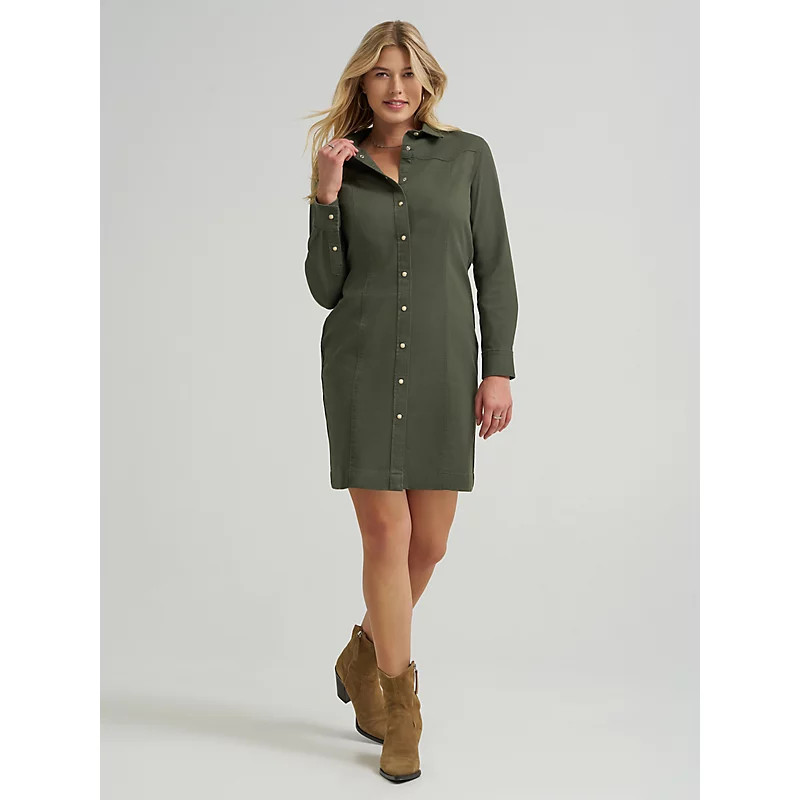 Womens Western Button Down Dress | Lee Jeans
