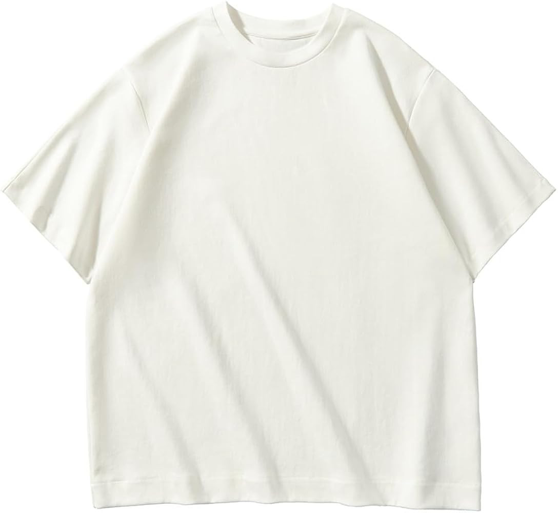 Unisex Heavyweight Oversized T Shirts,Vintage Washed Out Short Sleeve T-Shirt,Thick Acid Washed L... | Amazon (US)