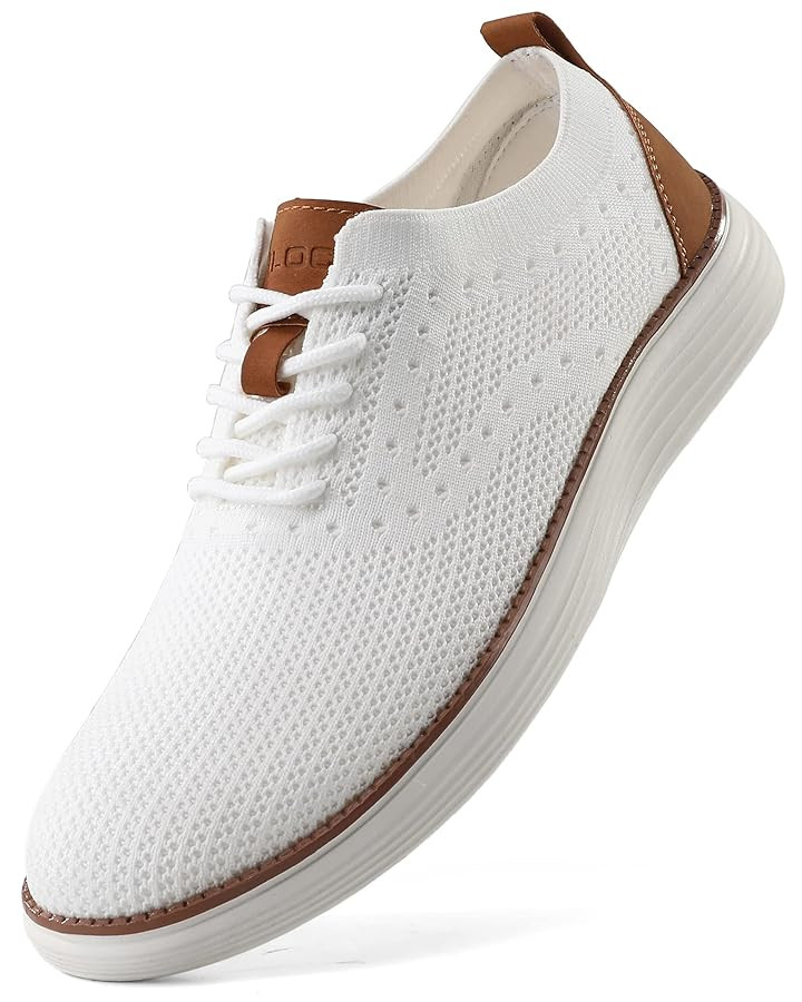 VILOCY Men's Casual Dress Sneakers Oxfords Business Mesh Breathable Walking Shoes Tennis Comforta... | Amazon (US)