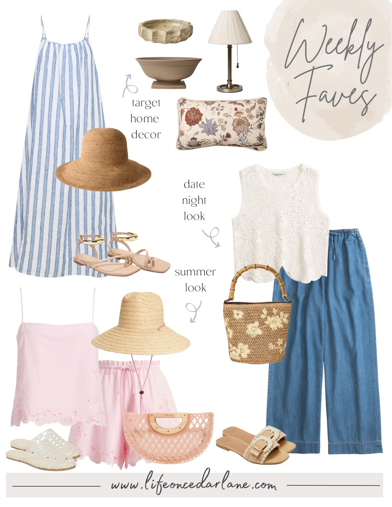 Weekly Faves- check out what we are loving! From new arrivals, sales, fashion and more! Loving this summer set look, Abercrombie summer look & new Target home decor!

#LTKOver40 #LTKHome #LTKSaleAlert