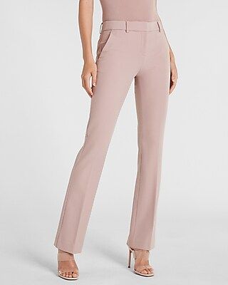 Mid Rise Supersoft Twill Bootcut Columnist Pant | Express