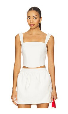 Lovers and Friends Jacqueline Top in White from Revolve.com | Revolve Clothing (Global)