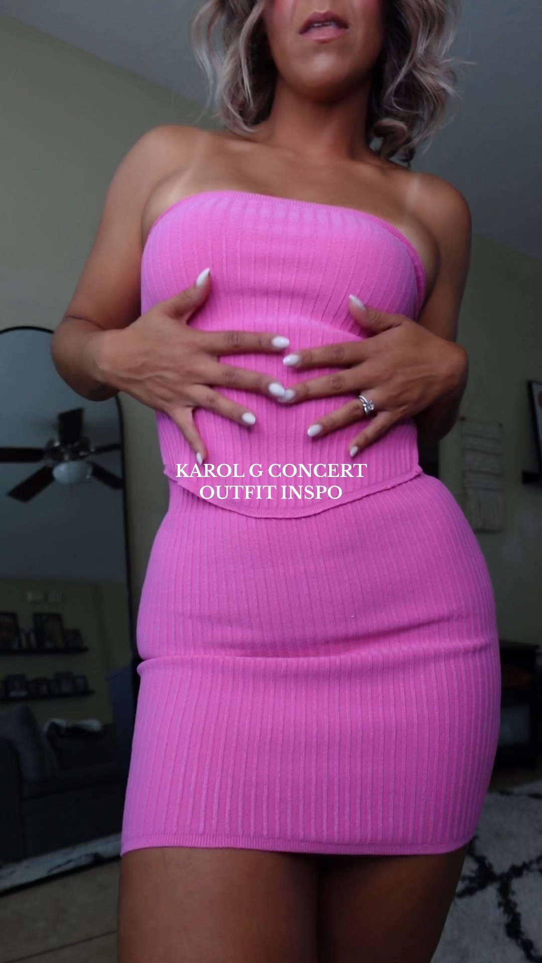 Karol G (Pink Dress) Life Size Cutout