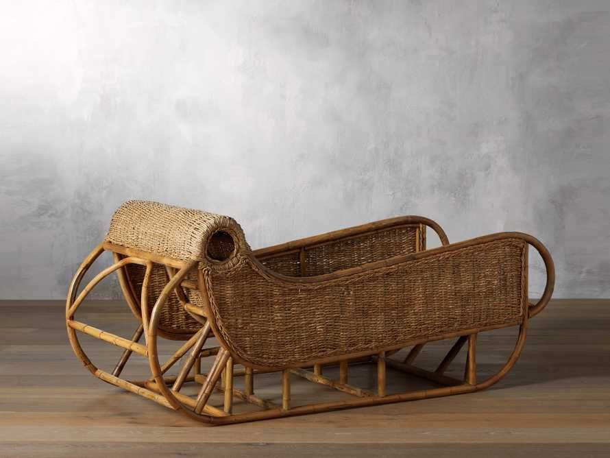 Woven Rattan Sleigh | Arhaus | Arhaus