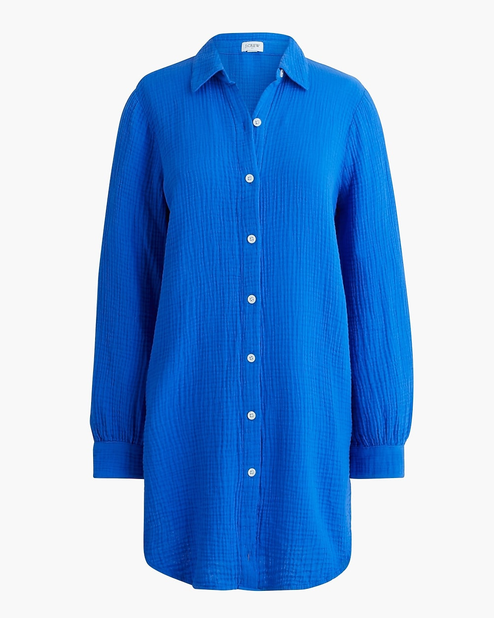 Button-down gauze tunic cover-up | J.Crew Factory