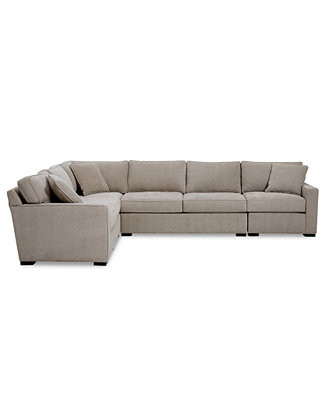 Furniture Radley 5-Pc. Fabric Sectional Sofa, Created for Macy's - Macy's | Macy's