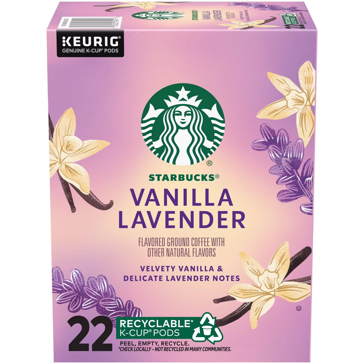 Starbucks Keurig Lavender Vanilla Light Roast Coffee Pods - 22 K-Cups | Target