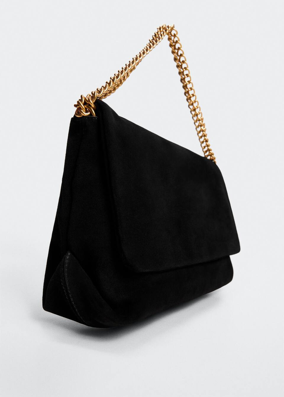 Chain suede bag | MANGO (US)