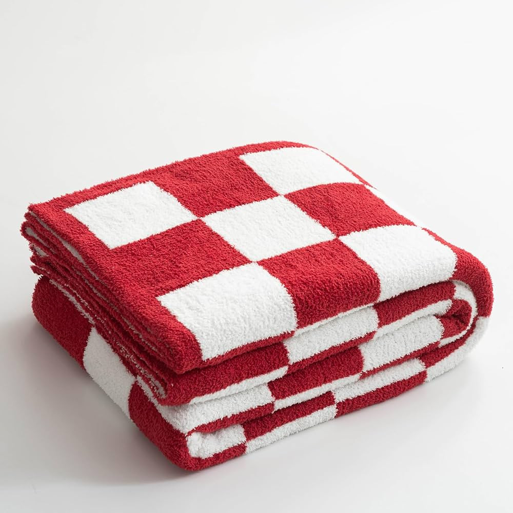Cyusri Checkered Throw Blanket - Soft Cozy Breathable All Seasons Plaid Blanket Gingham Home Deco... | Amazon (US)