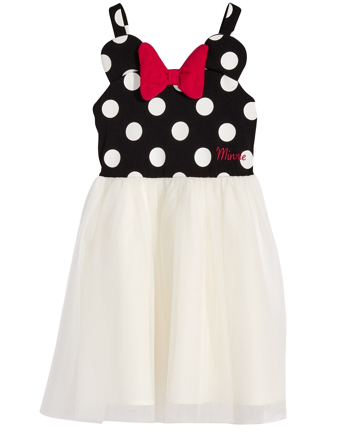 Disney Minnie Mouse 3D Bow & Dot-Print Dress, Toddler Girls & Reviews - Dresses - Kids - Macy's | Macys (US)