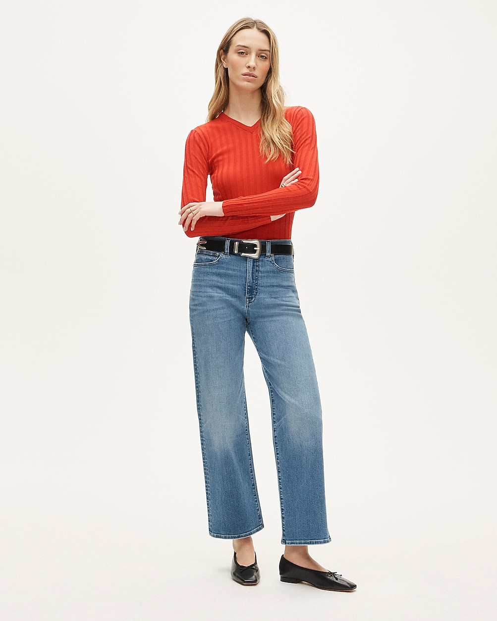Slim-wide jean in super-stretch | J. Crew US