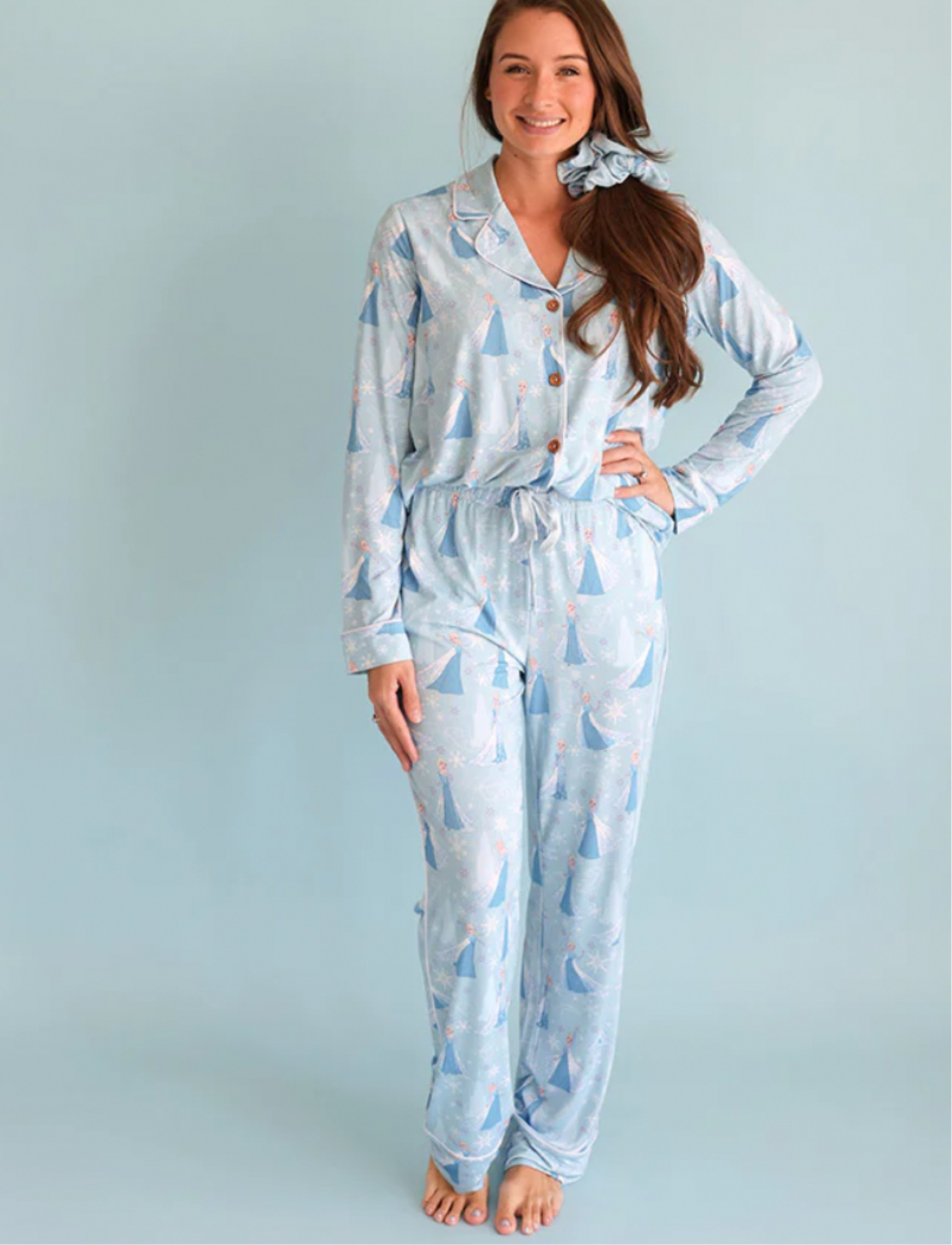 The cutest Elsa Frozen pajamas! In the softest bamboo material! Sizes selling out quick! $88!! 

#LTKFindsUnder100