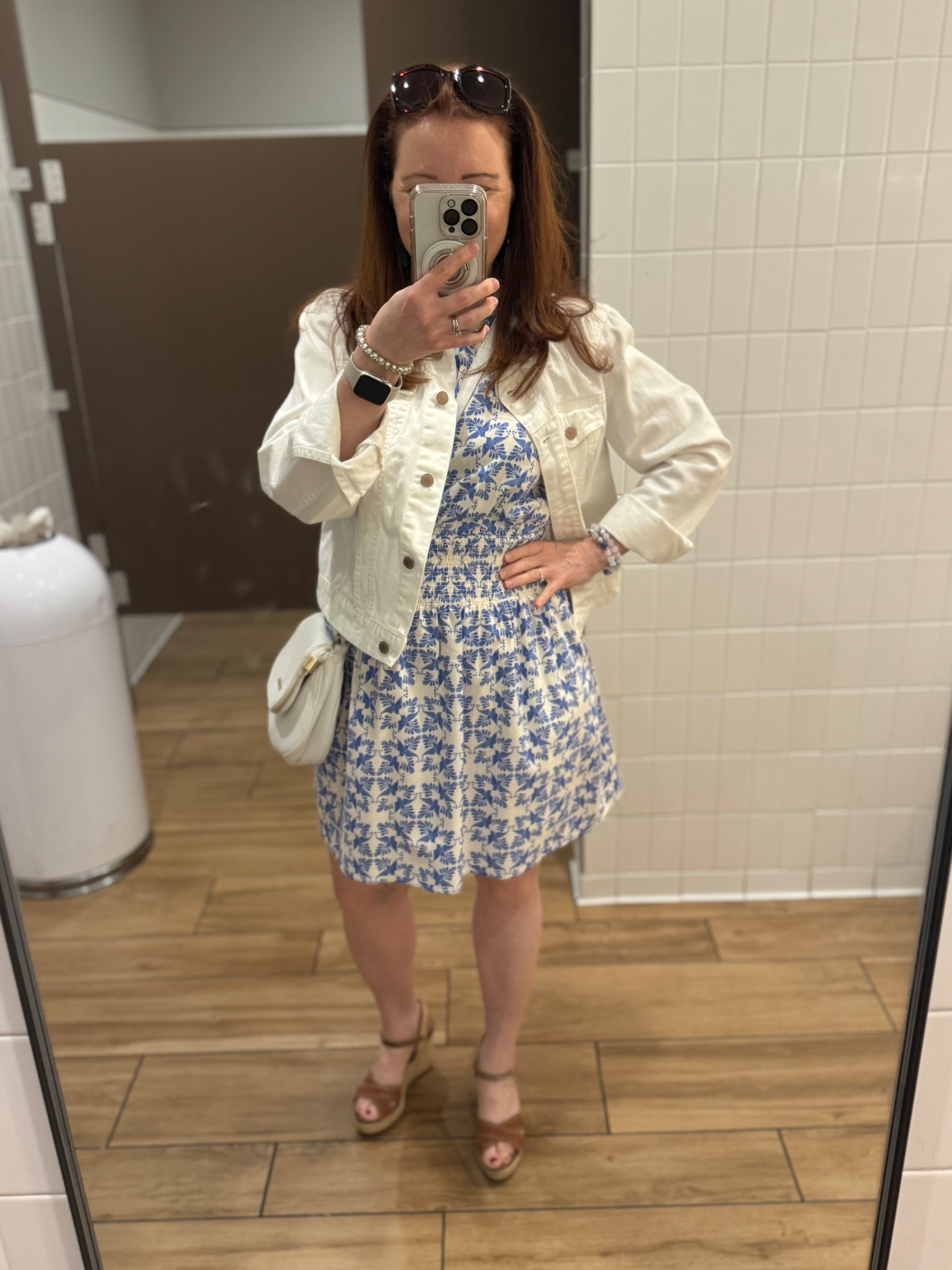 Up to 40% off women’s dresses, tops, bottoms at target! Adorable, Easy, comfortable, blue and white floral spring dress.  Perfect for Mother’s Day, brunch, confirmation, communion, graduation.  TTS.  I’m wearing a medium.  

#LTKSaleAlert #LTKParties #LTKMidsize