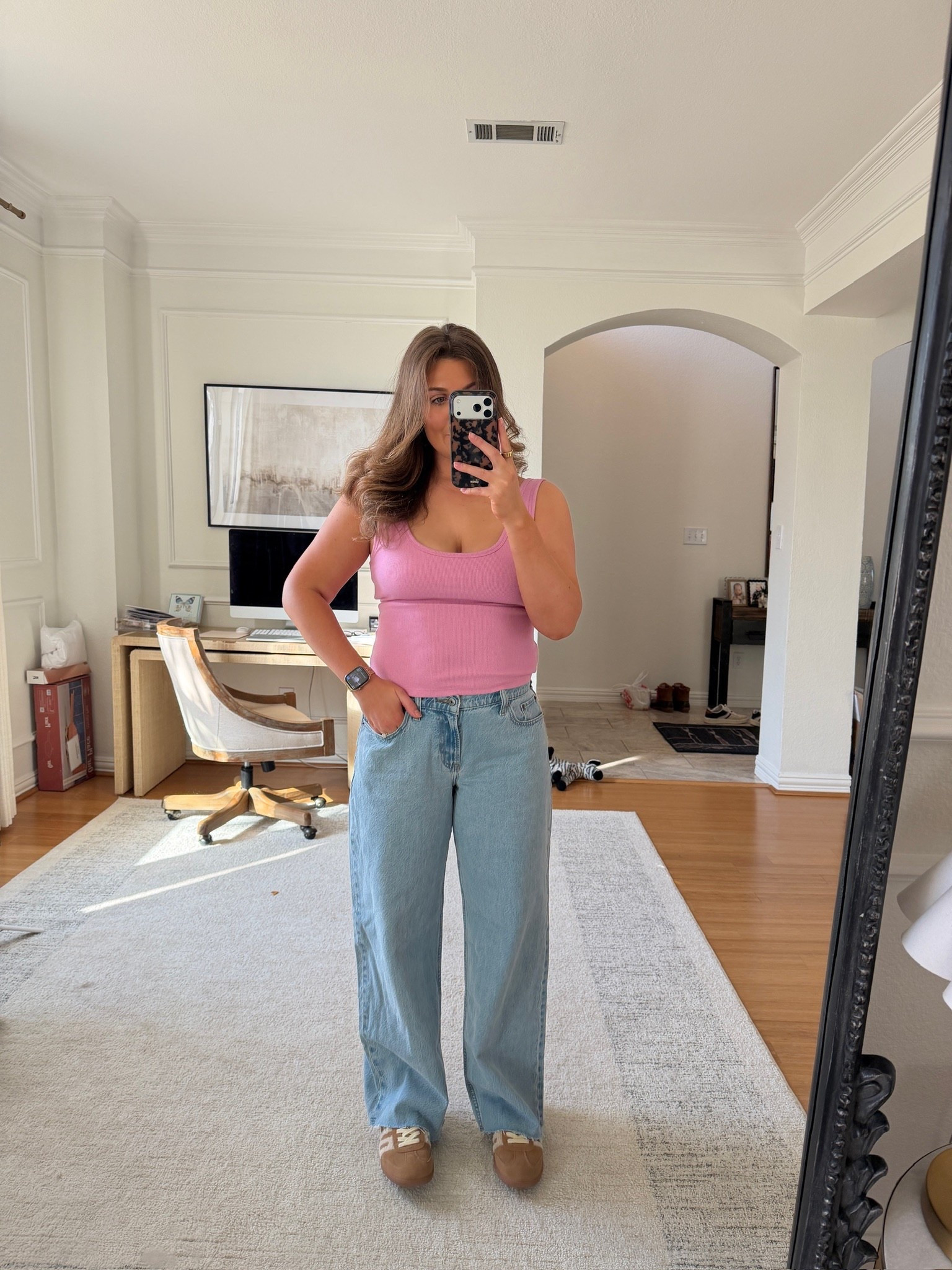 Another pair of jeans from Abercrombie! For those that love a low rise, these are fab!

abercrombie jeans, abercrombie tank, abercrombie outfit, abercrombie women, casual outfit, everyday style, classic denim, fitted tank, neutral basics, effortless outfit, warm weather style, simple outfit, modern basics, elevated casual, easy everyday look