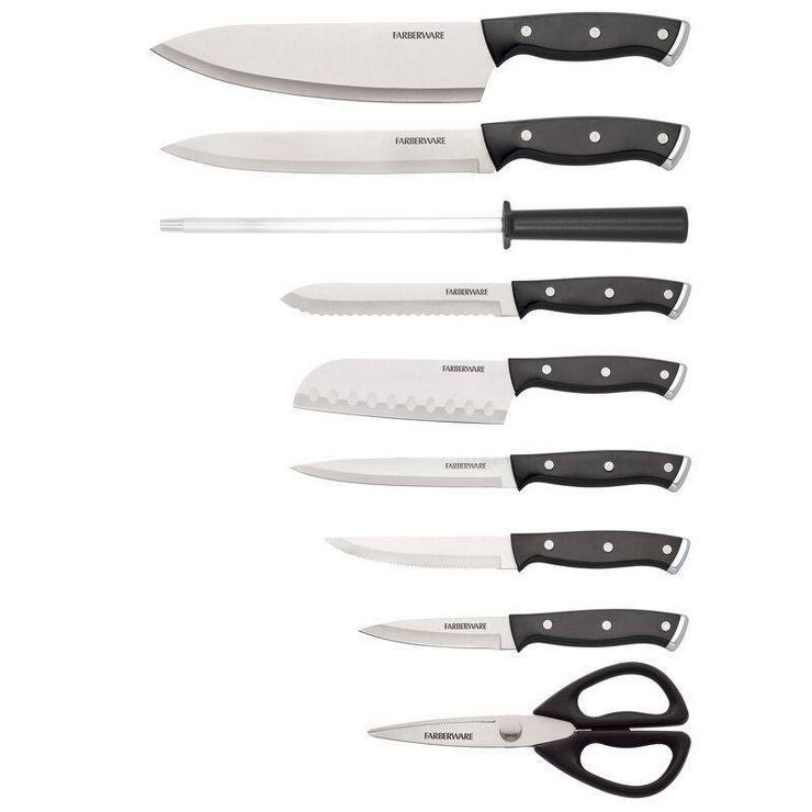 Farberware 15pc Cutlery Set Black | Target