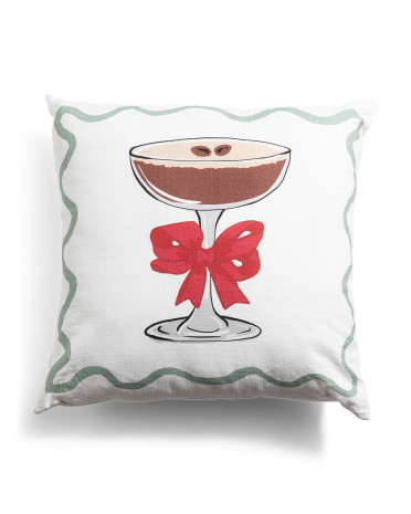 20X20 Espresso Martini Pillow, Cotton/Polyester | TJ Maxx