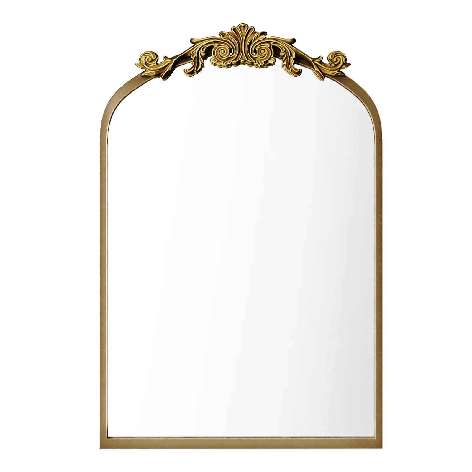 Arch Mirror Vintage Wall Mirror Decor With Alumium Alloy Frame, Traditional Baroque Bathroom Mirr... | Wayfair North America