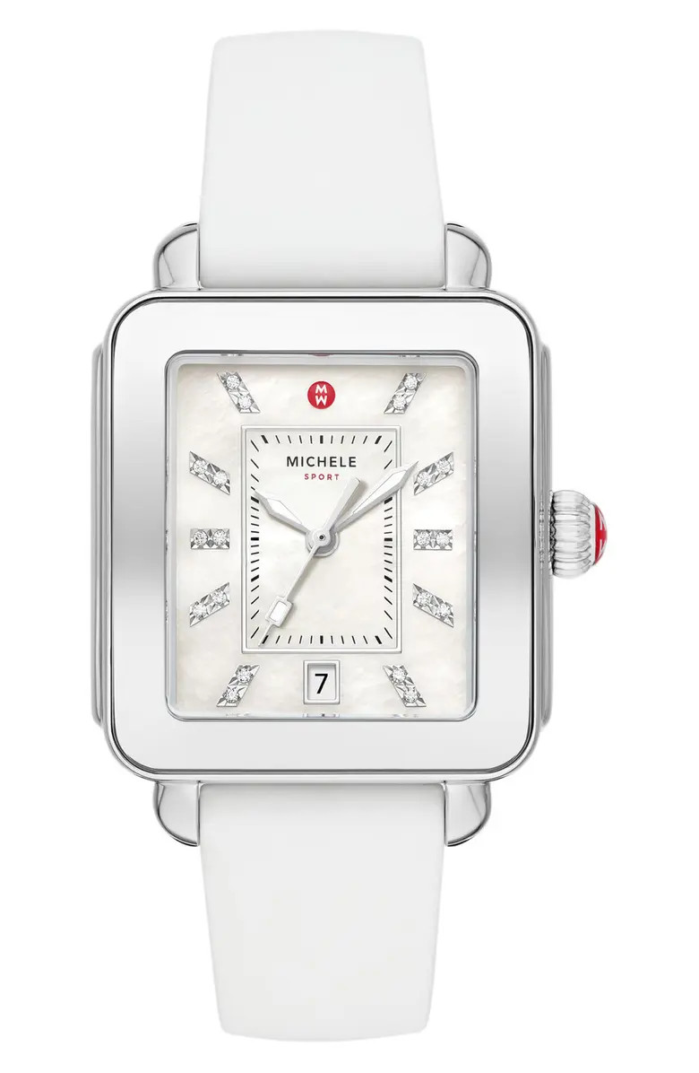 Deco Sport Watch Head & Silicone Strap, 18mm | Nordstrom