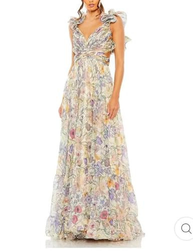 Women's Summer Floral Print Straps Sleeveless V Neck Criss Cross Backless Chiffon Beach Boho Part... | Amazon (US)