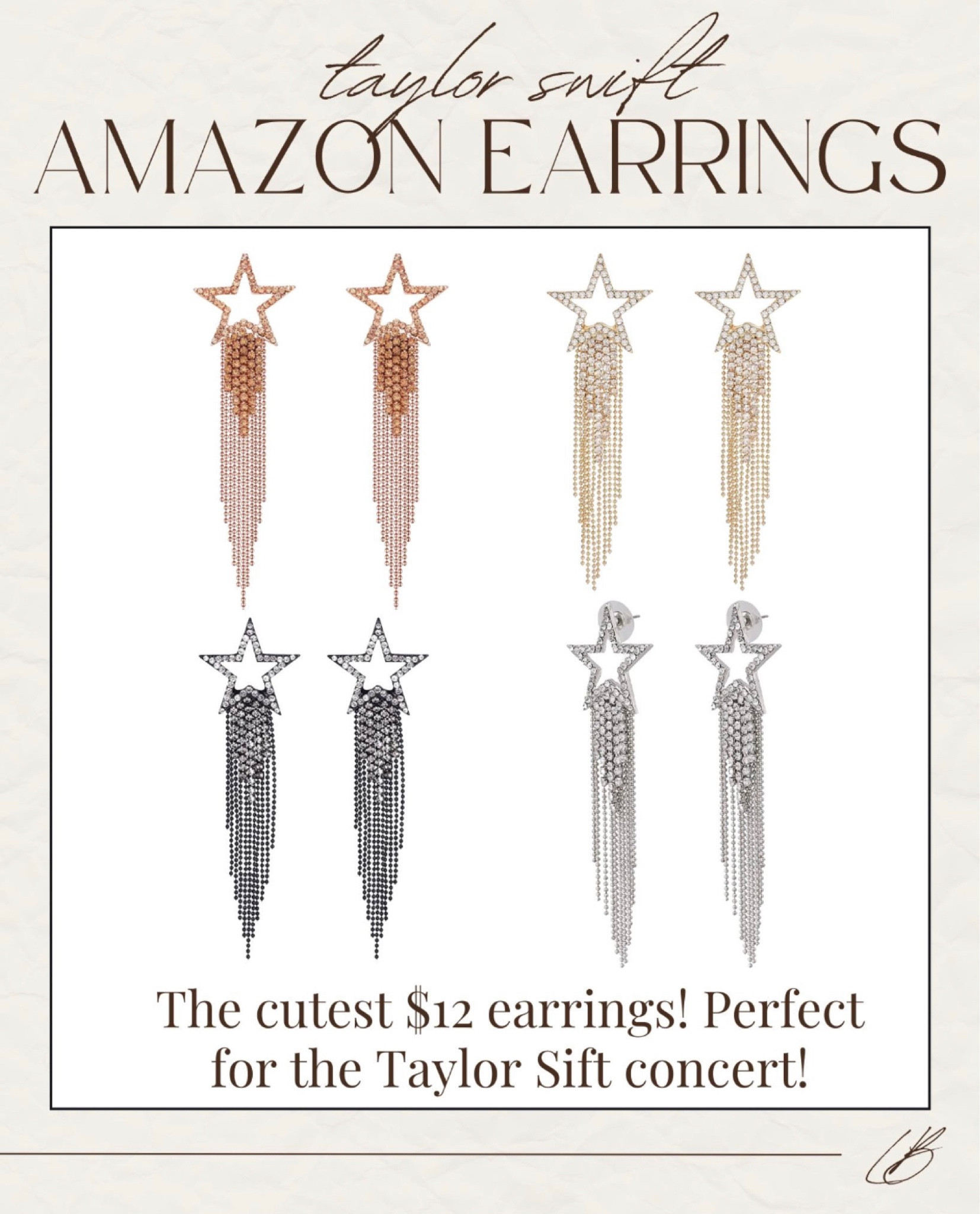 The perfect earrings for Taylor Swift! #founditonamazon

Lee Anne Benjamin 🤍

#LTKsalealert #LTKstyletip #LTKunder50