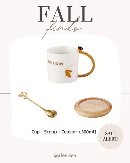 Fall cup scoop coaster home decor kitchen mug autumn cute Temu 

#LTKhome #LTKSeasonal #LTKeurope