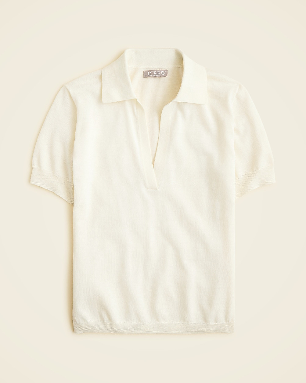 Short-sleeve sweater-polo in merino wool | J. Crew US