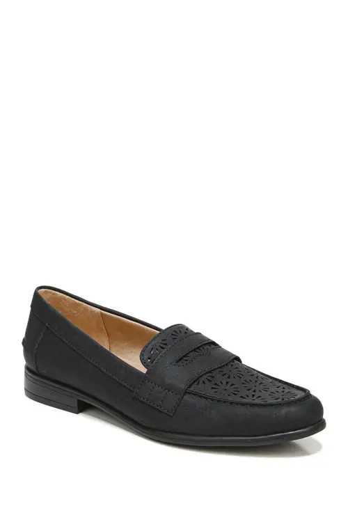 LifeStride Madison Perforated Loafer in Black at Nordstrom, Size 9 | Nordstrom
